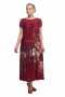 Платье "Олси" 1605037/1 ОЛСИ (Красный/цветы)