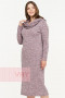 Платье женское 182-2332 Фемина (Розовая дымка/молоко/черный)